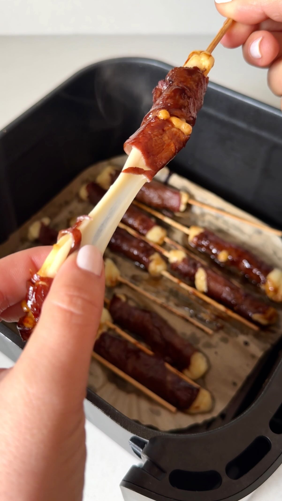 Brochettes bœuf fromage AirFryer