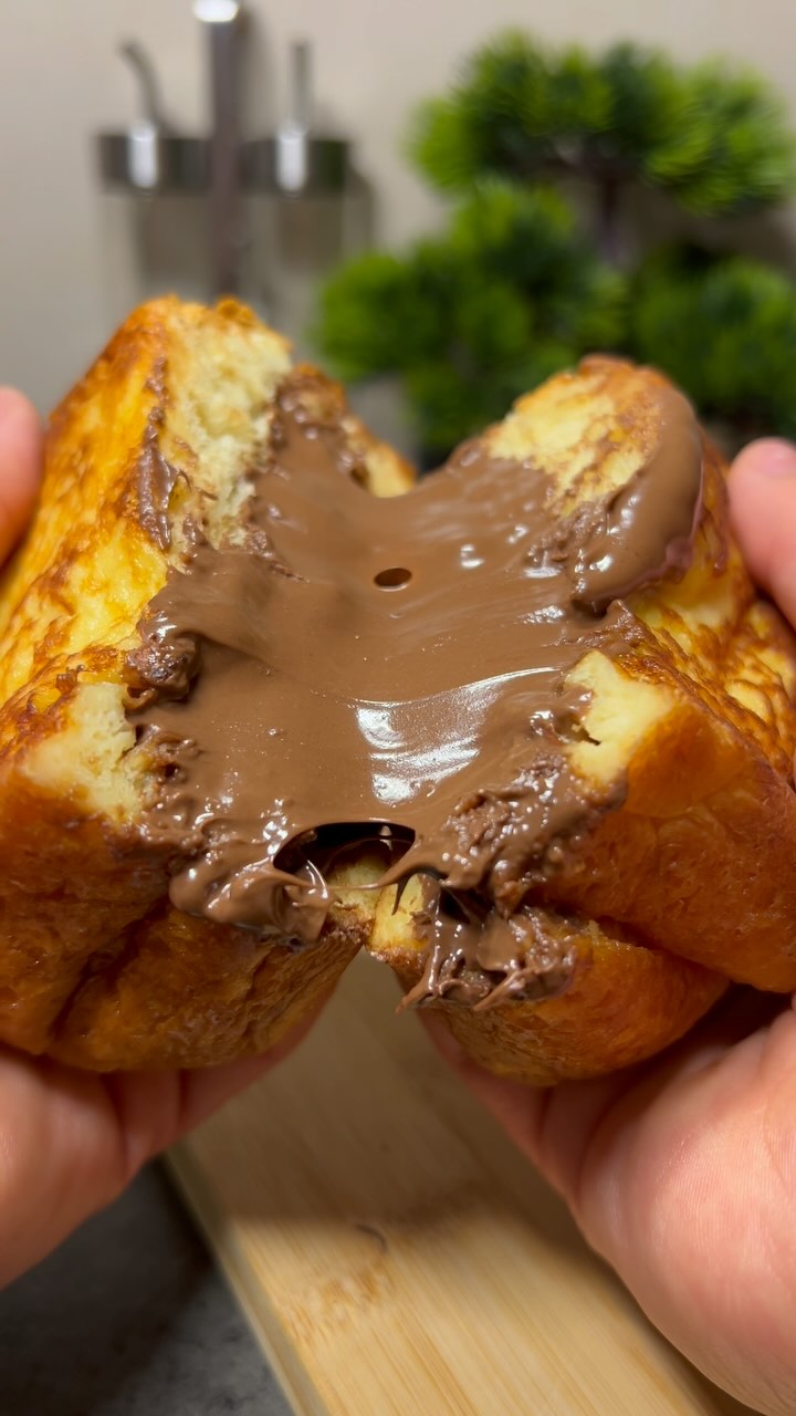 Toast perdu Nutella brioche